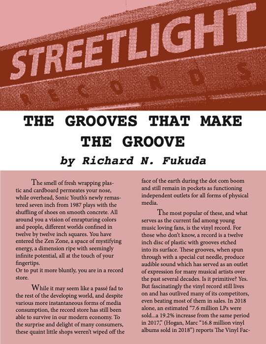 Article by Richard Fukuda